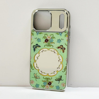 Coque de téléphone de luxe antichoc en TPU+PC argentée avec miroir pour iPhone 17 Pro Max
