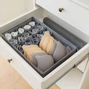 Armário dobrável guarda-roupas divisores de armazenamento meias-roupas íntimas organizador de armário caixa de armazenamento
