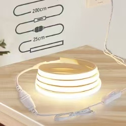 แถบไฟ LED ความหนาแน่นสูง 320DCOB 12V/24V กำลังไฟต่ำและกำลังไฟสูง ความยาวสั่งทำได้ สำหรับตกแต่งภายใน - Product Image 3