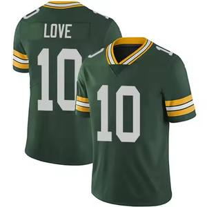 2025 Homens Green Bay 10 AMOR Camisa De Futebol Americano Costurado EUA Camisas De Futebol - Product Image 4