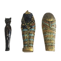 Figurine de chat égyptien, modèle dieu, sarcophage et maman, pour cadeaux artistiques ou Collections