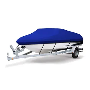 T-Top Powerboat Cover Heavy Duty V-Hull Trailerable Bass Runabout Center Control Boat Cover Trailerable Pontoon Boat Cover