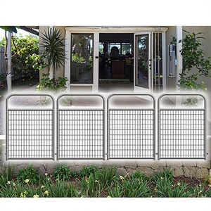 Cour Clôture Jardin Clôture De Sécurité Barrière Cour Porte Mobile Portable Revêtement En Poudre Surface Mesh Panneau Clôture Américain - Product Image 5