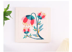 <span class=keywords><strong>Kit</strong></span> de <span class=keywords><strong>bordado</strong></span> personalizado DIY con marco cuadrado de flores rusas para principiantes - Product Image 4