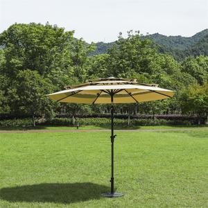 Sombrilla de Lujo de Tres Pisos con Diseño de Pagoda <span class=keywords><strong>Rosa</strong></span> para Niñas, Diseño Moderno para Uso en Exteriores, Parques y Playas, la Más Vendida para Hoteles y Restaurantes - Product Image 3