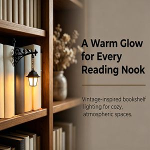 Lámpara decorativa para estantería, luz Led blanca cálida, 7,68D x 2,36W x 5,53H, para rincón de lectura en casa - Product Image 3