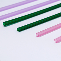 Pailles en plastique multicolores esthétiques en forme de fleur, 8 mm, réutilisables, sans BPA, pour la décoration d'événements et de fêtes, achat en gros