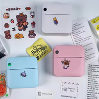Printer ponsel termal Mini 57mm portabel untuk anak-anak label termal hitam & putih warna-warni pabrik untuk penggunaan foto rumah