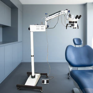 Microscope chirurgical dentaire à 5 niveaux de grossissement avec tête inclinable binoculaire 0-180 °   Zoom continu inclinable pour dentistes… - Product Image 5