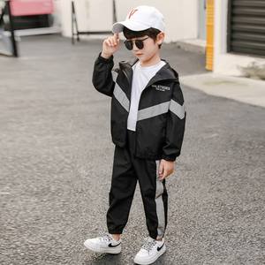 Ensemble de vêtements pour enfants, style tendance, élégant, pour garçons, marque privée avec motif de lettres - Product Image 5