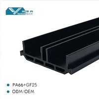 Bande thermique creuse en polyamide PA66GF25 de 42 mm, haute précision, haute résistance pour fenêtres en aluminium et murs-rideaux