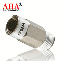 STNC Ventes Flash Série AKB Norm PAKB-A PAKB-B Raccord Droit Mâle-Femelle à Encliquetage Rapide avec Clapet Anti-Retour Pièce Pneumatique Garantie 1 An