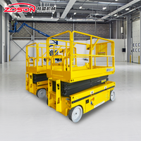 Plateforme de travail aérienne électrique autopropulsée ZASOM GTGZ, élévateur de maintenance pour voitures, 14,2 m, acier inoxydable, 100 kg