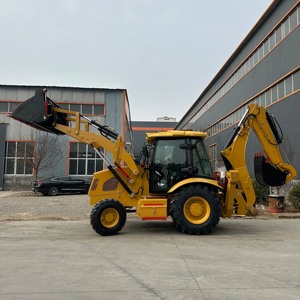 Mini-chargeuse-pelleteuse tractable 420F 430 416, engin de terrassement, petite chargeuse-pelleteuse sur roues, minirétrocaveuse - Product Image 3