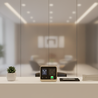 Machine de pointage biométrique T1000 avec écran de surveillance selfie, reconnaissance faciale et palmaire, horloge de présence pour bureau, école, usine
