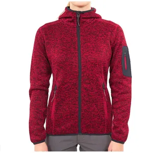 秋季春季新款设计女式羊毛夹克弹力羊毛徒步旅行户外夹克