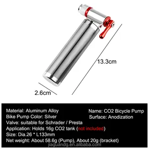 مضخة هواء صغيرة للدراجات إطارات دراجات طريق منفاخ CO2 للدراجات صمام مضخة هواء CO2 للدراجات