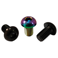 Vis en titane GR5 M5*8mm, prix usine, vis à tête bombée hexagonale, vis Allen de haute qualité