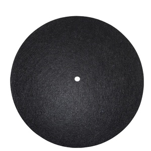 Customized Black Fiber Wool Felt Slipmat Vinyl Record Rubber <strong>Slip</strong> <strong>Mat</strong> for Audio <strong>Turntable</strong> Use - Product Image 3