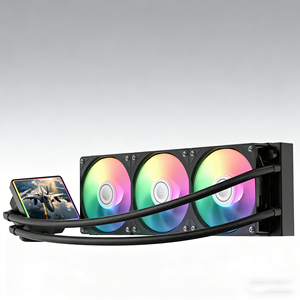 Refroidisseur AIO ARGB Kage360 360 mm magnétique avec écran IPS 4,0 pouces 480x480, affichage personnalisé pour GIF/MP4/<span class=keywords><strong>JPG</strong></span>/<span class=keywords><strong>PNG</strong></span>, garantie usine OEM de 3 ans - Product Image 1