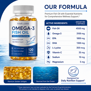 Ocean Source Cápsulas de Gel Suave de Omega-3 EPA DHA, Perlas de Ámbar de Fácil Ingesta, Fabricación Estable, Estándar de Exportación, Suministro de Marca, B2B - Product Image 4