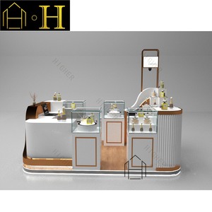 Hiện đại Mall Nước hoa hiển thị kiosk Thiết kế kính Nước hoa hiển thị tủ Nước hoa kiosk để bán - Product Image 2