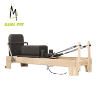 Machine de Pilates Reformer Série SM PLT, cadre en bois massif (chêne ou érable), équipement de fitness et de yoga de qualité professionnelle pour studio, vente en gros