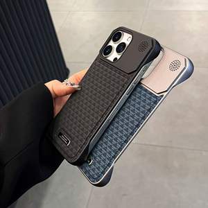 Custodia per telefono senza bordi in pelle pelle per <span class=keywords><strong>Apple</strong></span> 16 15 <span class=keywords><strong>14</strong></span> 13 12 11 copertura per telefono a prova di caduta con diamante aromaterapia - Product Image 2