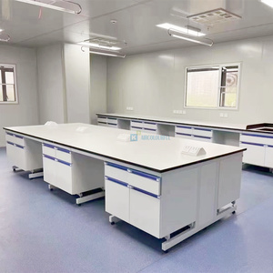 Banco de laboratorio electrónico de Ciencias de la Escuela de Biología de acero inoxidable, muebles de laboratorio dental, mesa de laboratorio químico - Product Image 6