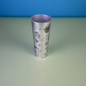 Gobelets à café en plastique de qualité supérieure personnalisés, gobelets en plastique avec placage en aluminium métallique - Product Image 3