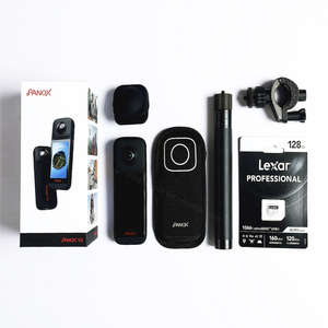 ชุดกล้องบันทึกภาพเคลื่อนไหว V2-360 หน้าจอสัมผัส 3 นิ้ว วิดีโอ 360 องศา 5.7K เซ็นเซอร์ 48MP ภาพถ่าย 360 องศา 72MP รองรับหลายแพลตฟอร์ม ถ่ายทอดสด 4K HDR - Product Image 1