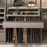Armoire moderne à vêtements personnalisée armoire de placard conception de garde-robe de chambre porte en verre armoire en bois meubles de chambre à coucher