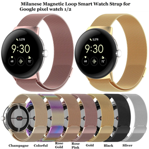 Bracelet de montre intelligent magnétique milanais pour Google Pixel Watch Bracelet réglable pour Google 1/<span class=keywords><strong>2</strong></span>/<span class=keywords><strong>3</strong></span> 41mm 45mm - Product Image 2