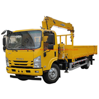 Camion grue télescopique hydraulique de qualité supérieure 190HP ISUZU 700P NPR SQS100 4 tonnes à vendre