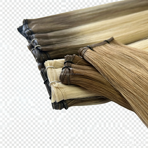 Extensiones de Cabello Humano Virgen Genius Weft de Doble Trama al por Mayor, 50g, Cabello Natural sin Procesar, Trama Invisible Fina Hecha a Mano, Listo para Enviar - Product Image 1