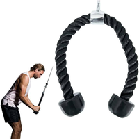 Accessoire d'équipement de fitness : Corde triceps en nylon robuste pour machine à câble, antidérapante, portable, pour équipement de gym