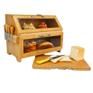 Boîtes <span class=keywords><strong>à</strong></span> <span class=keywords><strong>pain</strong></span> <span class=keywords><strong>en</strong></span> bambou <span class=keywords><strong>en</strong></span> <span class=keywords><strong>bois</strong></span> de haute qualité <span class=keywords><strong>avec</strong></span> couvercle de <span class=keywords><strong>planche</strong></span> <span class=keywords><strong>à</strong></span> <span class=keywords><strong>découper</strong></span> conteneur de stockage de nourriture <span class=keywords><strong>à</strong></span> ouverture facile - Product Image 2
