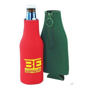 Wholesale Sublimation Long Neck 330Ml Insulator Neoprene Stubby <b>Cooler</b> Holder Keep <b>Drink</b> Cold Beer Bottle With Zipper - Product Image 4