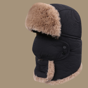 Gorro <span class=keywords><strong>de</strong></span> Aviador Unisex <span class=keywords><strong>de</strong></span> Alta Calidad para Invierno, Forrado <span class=keywords><strong>de</strong></span> Lana Gruesa, con Orejeras <span class=keywords><strong>de</strong></span> Piel <span class=keywords><strong>de</strong></span> <span class=keywords><strong>Conejo</strong></span>, Cortavientos, Cálido, con Máscara - Product Image 2