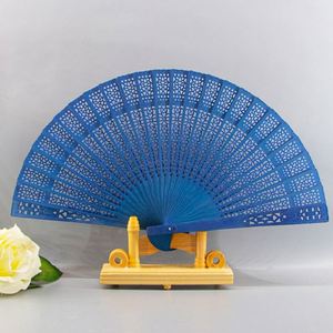 Custom Hollow Folding Fragrant Wood <b>Gift</b> Fan - Product Image 6