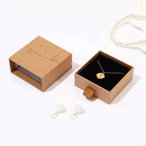 Boîtes rigides écologiques personnalisées <span class=keywords><strong>en</strong></span> gros, boîte d'emballage pour bijoux, organisateur, logo personnalisé, boîte à tiroir coulissant avec insert - Product Image 3