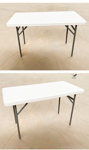 Tables et chaises de fête en vente directe d'usine, pliables, rectangulaires, en plastique, portables, écologiques, pour le stockage, la salle de sport, la cuisine - Product Image 6