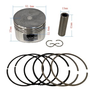 Pièces de moteur de moto, piston de cylindre de moto, adapté à WS110 STD BLS1132-065, segment de piston 52,4 mm - Product Image 1