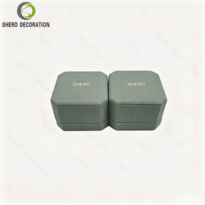Luxury Octagonal PU Leather Jewellery Box Custom Logo <b>Jewelry</b> Display <b>Packaging</b> for Ring Earring Pendant Necklace Gift Case - Product Image 2