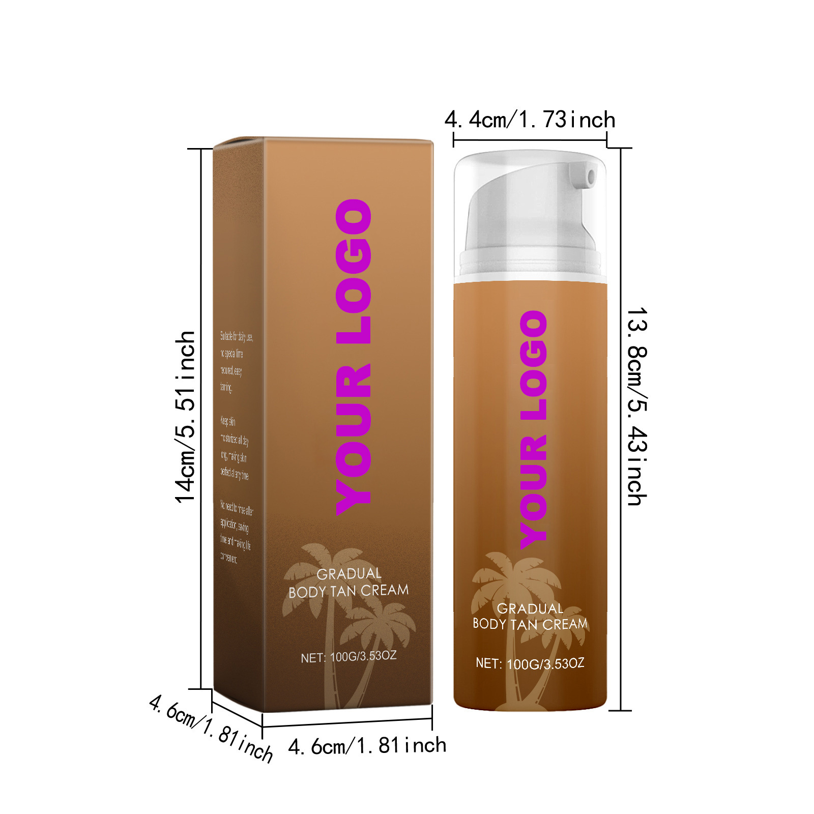 Mousse bronceador