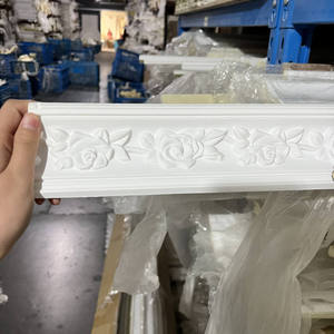 Không thấm nước Polyurethane cornice khuôn PU phẳng vương miện khuôn trang trí trần khuôn - Product Image 3