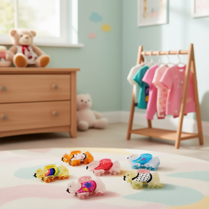 Fermaglio per capelli a forma di zampa di cucciolo West Highland White Terrier da 7 cm con decorazioni in tessuto - Product Image 2