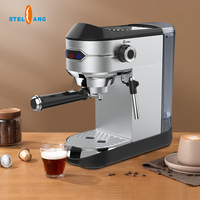 Machine à café expresso italienne 15 bars, machine à café, machine à cappuccino, expresso avec lait