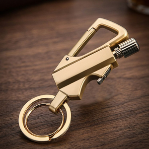 Classic Party Metal Kerosene <b>Lighter</b> with Flint Windproof Durable & Refillable Features - Product Image 2