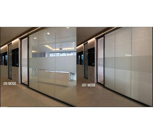 <span class=keywords><strong>Pellicola</strong></span> PDLC autoadesiva bianco latte commutabile, dimmerabile, per la privacy, con design decorativo moderno per uso alberghiero - Product Image 4